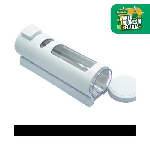 Foto Produk Dispenser Sabun Cair Single Tipe Lock 400ml - Dispenser 1 Tabung R05 - Putih dari MitraBotol