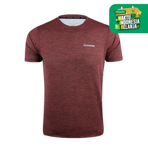 Foto Produk DK Daily Active Wear (Man) Tee Man V2 Wave Maroon - REGULAR FIT, S dari Duraking Outdoor&Sports