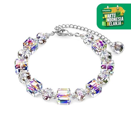 Foto Produk Crystal Rainbow Bracelet - Gelang Crystal Swarovski by Her Jewellery dari Her Jewellery