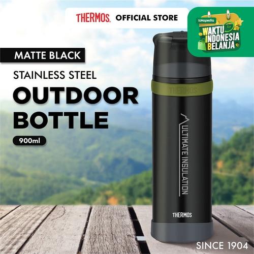 Foto Produk Thermos Outdoor Stainless Steel Bottle-Matte Black 900ml(FFX-901-MTBK) dari Thermos Indonesia