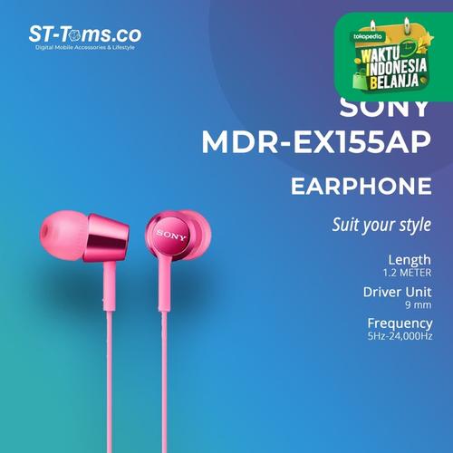 Foto Produk Sony In-Ear Monitor Headphone MDR-EX155AP / EX 155AP (N) - Gold - Emas dari ST-Toms.co