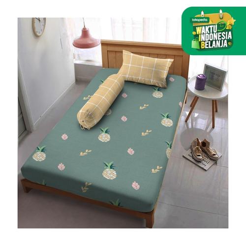 Foto Produk Sprei Single Hawaian Kintakun D'luxe Microfiber Hijau (3in1) 20 cm dari Kintakun Sprei Bedcover