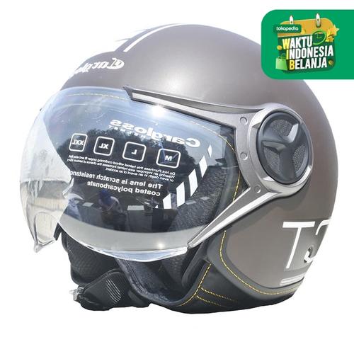 Foto Produk Cargloss YR HC Protect Helm Half Face - Espresso Brown - XL dari Helm Cargloss