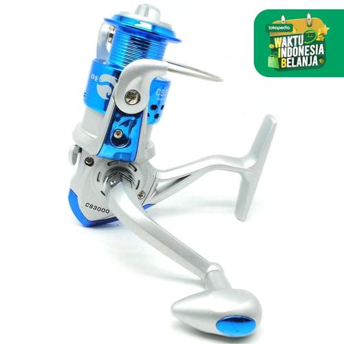 Foto Produk Reel Pancing Metal Spool Fishing Spinning Reel 8 Ball Bearing CS 3000 - Biru dari lbagstore