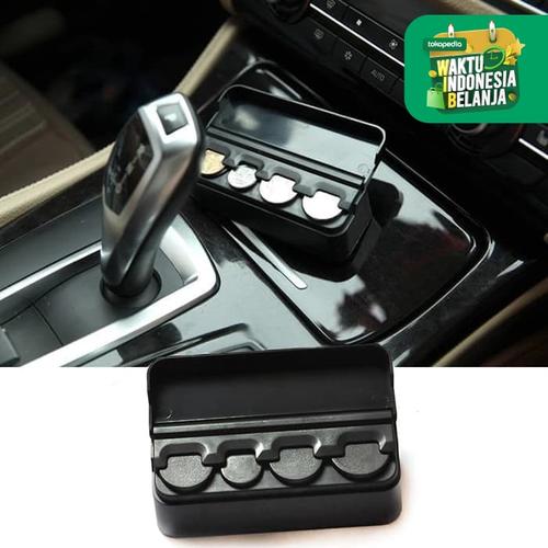 Foto Produk Tempat Uang Koin Receh Mobil Case Coin Box Car Storage Organizer 4Slot dari lbagstore