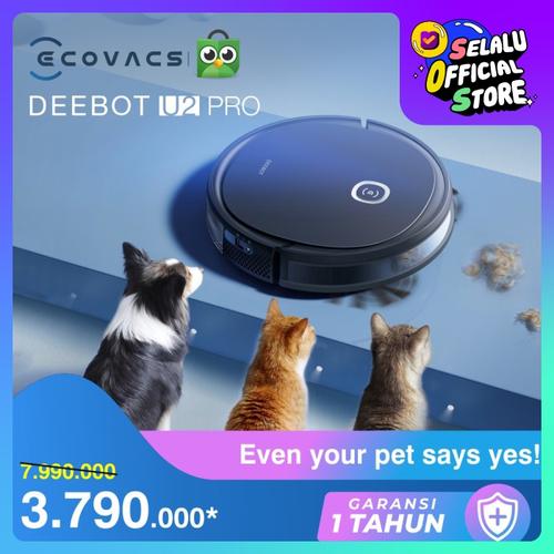Foto Produk Ecovacs DEEBOT U2 PRO Robot Vacuum Cleaner Mop Vacum Sapu Pel Vakum dari Ecovacs Indonesia