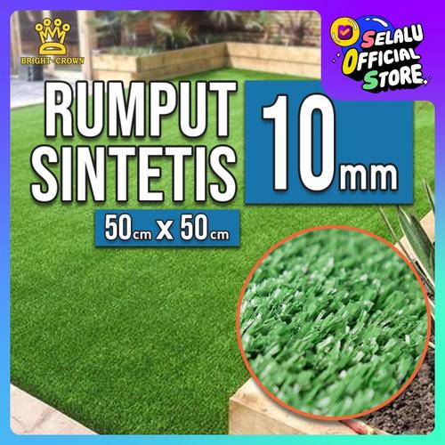 Foto Produk Karpet Rumput sinteti, Rumput Sintetis 0.5x0.5M 10mm- Artificial Grass dari Kerajaan karpet