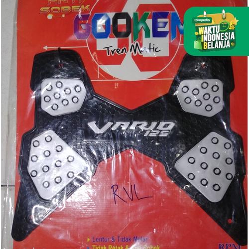 Foto Produk Karpet Motor Vario 125 Lama Hitam Silver Anti Sobek dari Lestari Motor 2