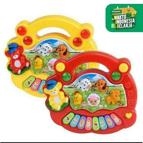 Foto Produk Mainan Edukasi Edukatif Musik Anak Bayi Animal Music Farm Piano Organ dari Toylogy