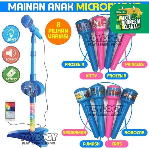 Foto Produk Mainan Edukasi Musik Anak Laki laki Microphone Mic Karakter Cowok dari Toylogy