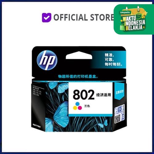 Foto Produk Tinta HP 802 Small Colour Original , tinta printer HP ori dari DUNIA COMPUTER & SERVICE
