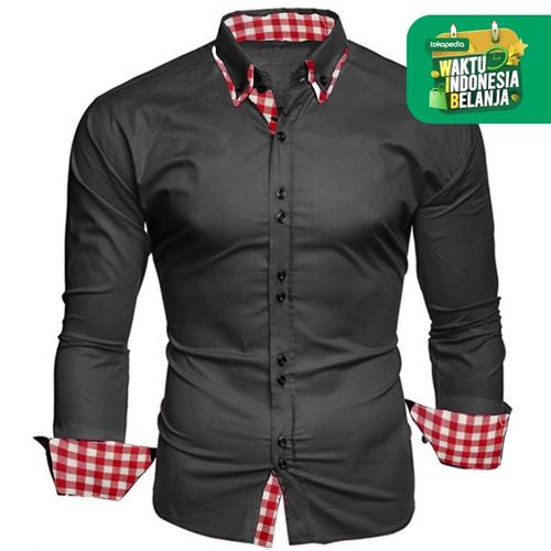 Foto Produk FortKlass FIKO KEMEJA POLOS PRIA LENGAN PANJANG KERJA FORMAL COWOK - Abu-abu, S dari FortKlass