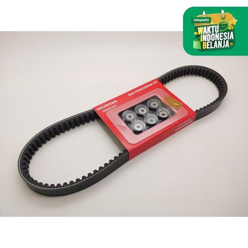 Foto Produk Vanbelt Beat & Scoopy & Spacy Karburator Set Roller Original Honda KVY dari Lestari Motor 2