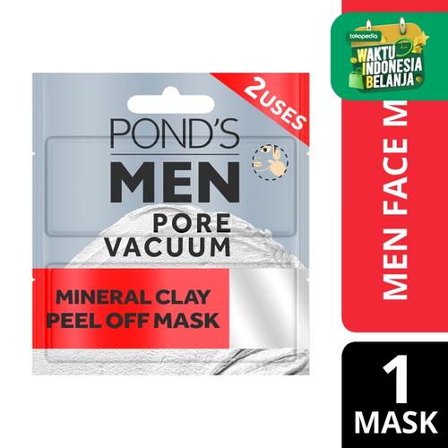 Foto Produk Pond'S Men Pore Vacuum Peel Of Mask 12Ml - Masker Wajah Pria 2X Pakai dari Unilever Official Store