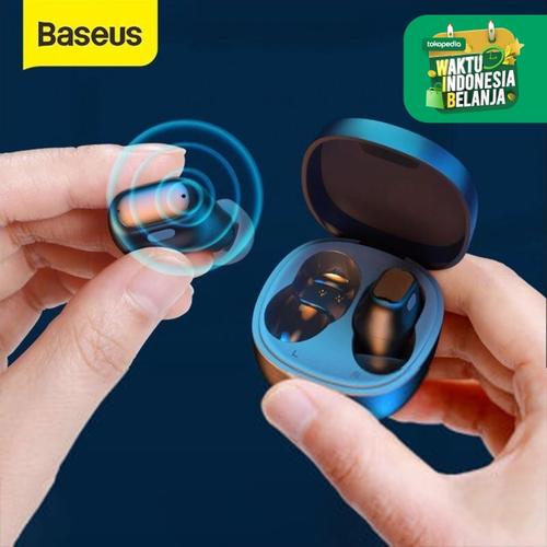 Foto Produk BASEUS True Wireless Bluetooth Earphone TWS Mini Earbuds WM01 - Hitam dari Smart Living Co