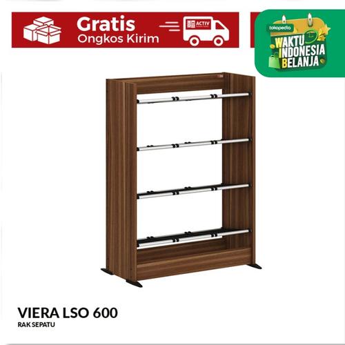 Foto Produk Activ Rak Sepatu 4 Susun / Lemari Minimalis Motif Kayu / VIERA LSO 600 dari ActivFurniture