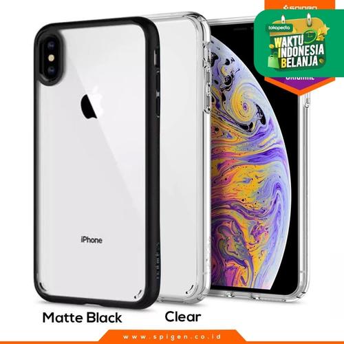 Foto Produk iPhone XS Max / XS / X / XR Case Spigen Clear Anti Shock Ultra Hybrid - Hitam, XS Max dari Spigen Official