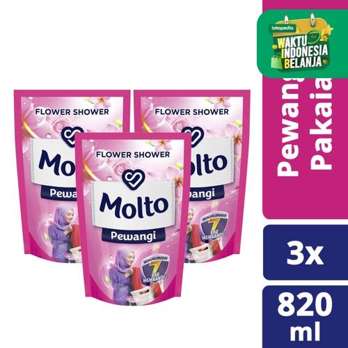 Foto Produk Molto Pewangi Pink 820Ml isi 3 dari Unilever Official Store