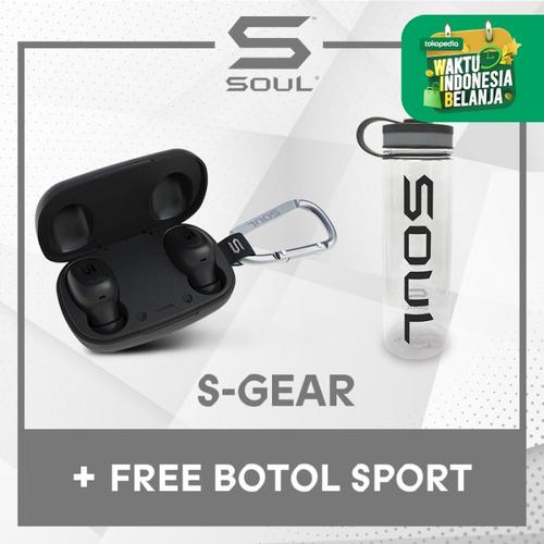 Foto Produk SOUL S-GEAR True Wireless Earphones Waterproof Bluetooth v. 5.0 - Hitam dari Soul official