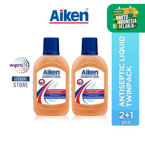 Foto Produk Aiken Antiseptic Liquid Twinpack dari Wipro Unza Official