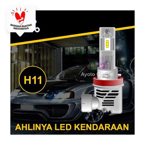 Foto Produk Lampu Mobil LED AYOTO H11 6000k, 35W+35W, 10.000 lumens, PNP - Putih, 1 Pc dari Ayoto Official