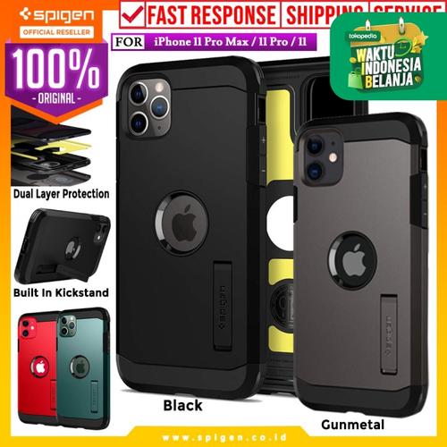 Foto Produk Case iPhone 11 Pro Max / 11 Pro / 11 Spigen Tough Armor Anti Shock - XP Black, iPhone 11 dari Spigen Official