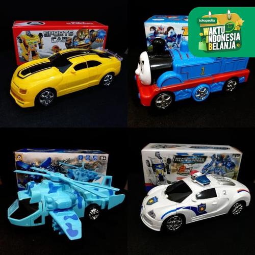 Foto Produk Mainan Mobil Robot Transform BUMP & GO Robot Musik dan Lampu - MECHA ARES dari Mmtoys Indonesia