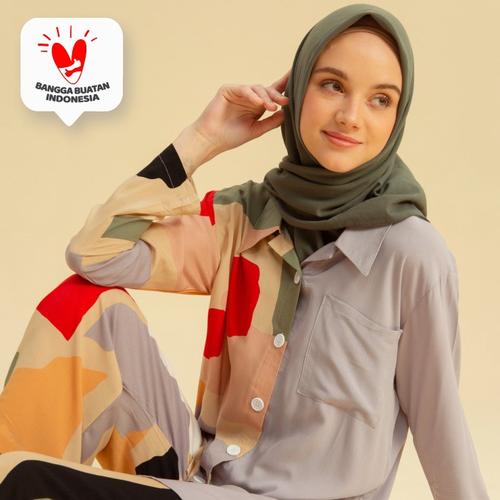 Foto Produk Naura Pajamas Series 2 Lozy Hijab - White Bubble dari Lozyhijab