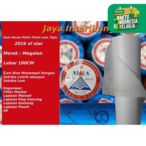 Foto Produk Kain Keras Interlining Vislin Fislin pislin Lem tipis 2016 XF Megalon dari JAYA INTERLINING