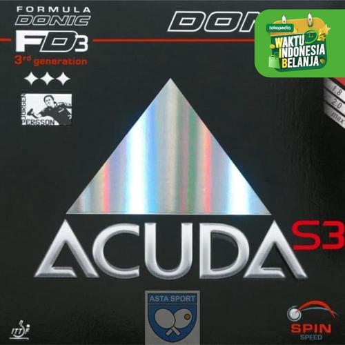 Foto Produk Donic Acuda S3 / karet bet pingpong - Merah dari ASTA SPORT DONIC STORE