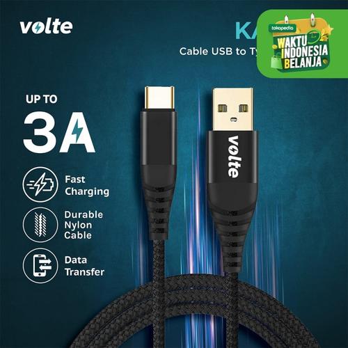 Foto Produk VOLTE KABO C kabel type C USB (100cm) dari volte indonesia