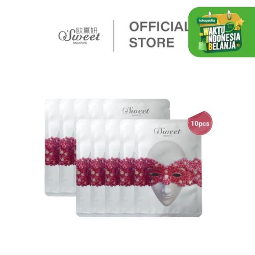 Foto Produk O'Sweet Singapore Rose Essence Brightening Mask(10pcs) dari O'Sweet Singapore Resmi