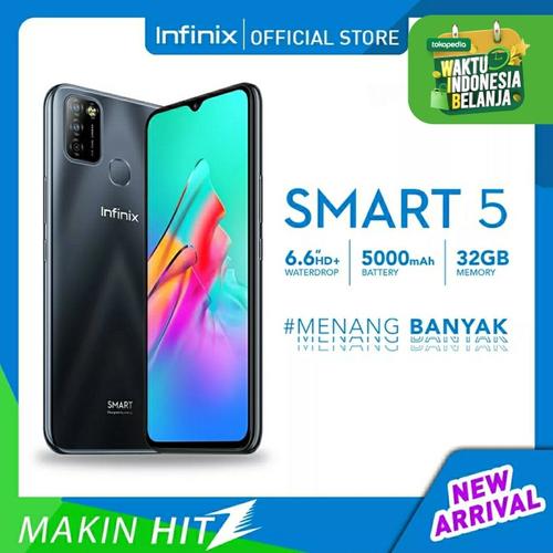 Foto Produk Infinix Smart 5 2/32 Ram 2GB Internal 32GB Garansi Resmi dari dk-cell
