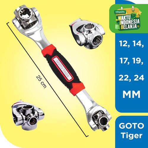 Foto Produk KUNCI UNIVERSAL 48 IN ONE - KUNCI RING – TIGER WRENCH - KUNCI SHOCK dari GOTO Hardware