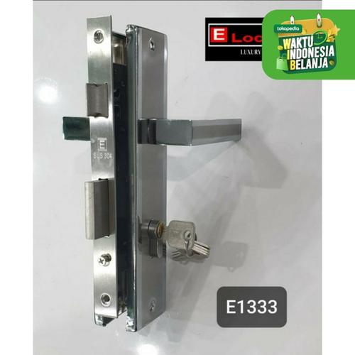 Foto Produk Kunci Pintu Kamar Mandi Elock Stainless Steel Bulat E1223 dari EuropeEnchanting
