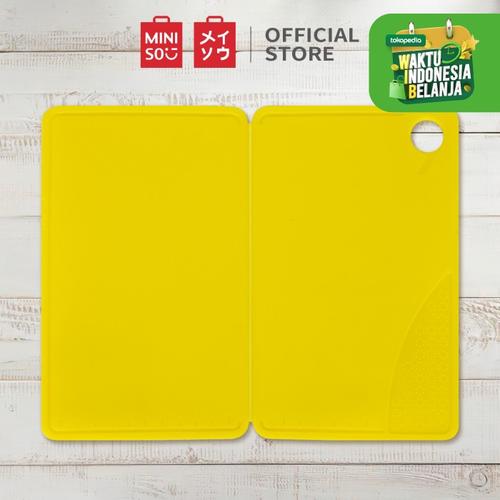 Foto Produk MINISO Talenan Lipat Portable Foldable Cutting Board PP - Yellow dari Miniso Indonesia