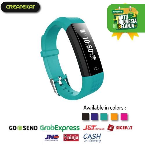 Foto Produk Createkat Smart Band Monitor Tidur Smartwatch ˈKatfit Classic - Hijau muda dari CreateKat