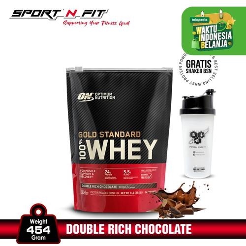 Foto Produk Optimum Nutrision 100% Whey Gold Standard 1lb Double Rich Chocolate dari Sport N Fit