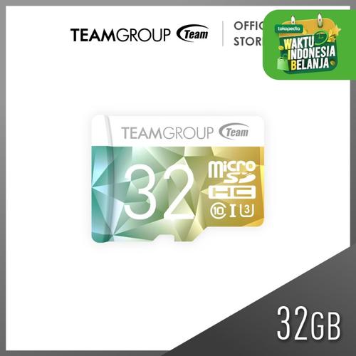 Foto Produk TEAMGROUP COLOR II MicroSDHC 32GB UHS-1 U3 + Adapter dari Teamgroup Official Store