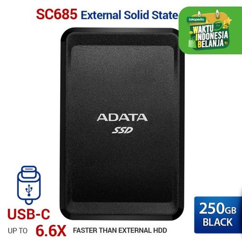 Foto Produk SSD Eksternal ADATA Storage Solid State Drive SC685 250GB USB 3 dari Sky Technology