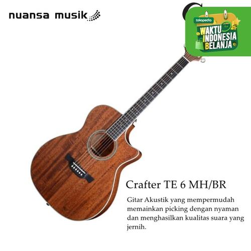 Foto Produk Crafter TE 6MH/BR Acoustic Electric Guitar dari Nuansa Musik