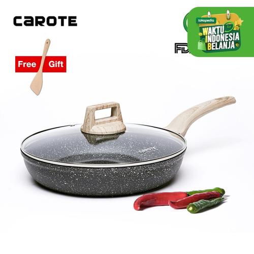 Foto Produk Carote EW Wajan Penggorengan Anti Lengket (Frypan) Batu Granit - 20CM dari Carote Official Store