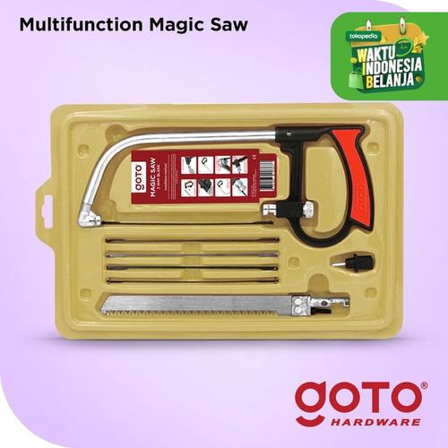 Foto Produk Magic Saw Gergaji Kayu Besi Pipa Multifungsi Set 3 Way Blade Serbaguna dari GOTO Hardware
