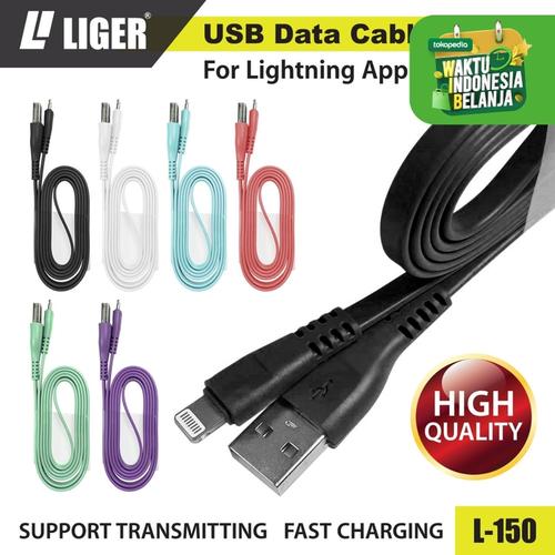 Foto Produk LIGER L-150 Kabel Data Fast Charging Original - iPhone - Hitam dari LIGER OFFICIAL STORE