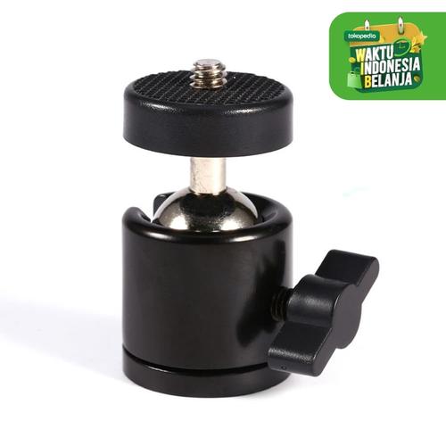 Foto Produk Ball Head Tripod Kamera DSLR Ballhead Mini Monopod 360 swivel 1/4 dari zona camera
