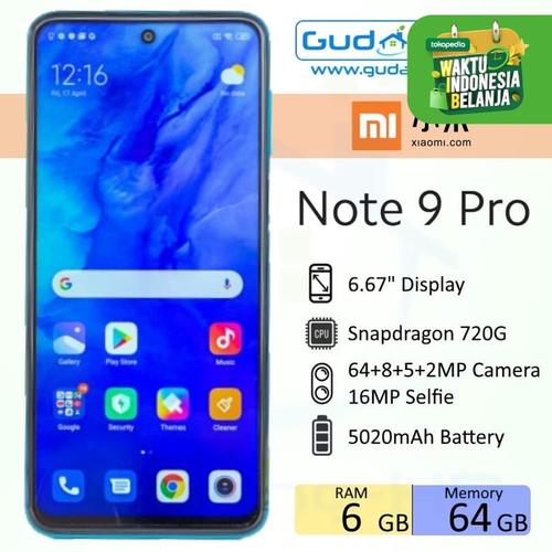 Foto Produk Xiaomi Redmi Note 9 Pro 6/64 GB Garansi Resmi - Putih dari Gudang-HP