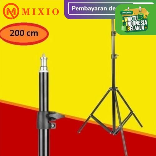 Foto Produk MIXIO Light Stand Tripod 2m for Studio Lightning Portable stand lampu dari MIXIO Official Store