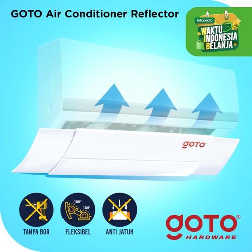 Foto Produk Goto RAF5074 AC Reflector Penahan Angin Dingin Talang - Putih dari GOTO Hardware