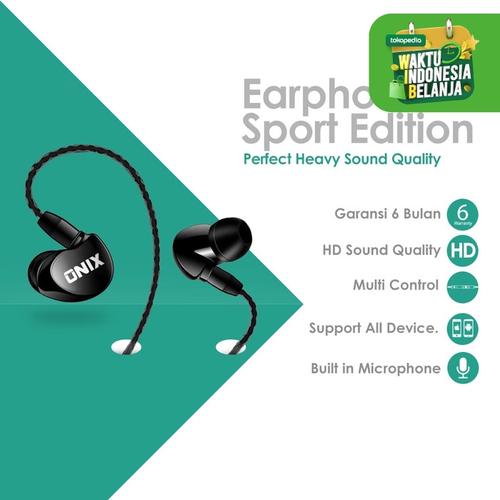 Foto Produk Onix Wired Headset SE-01 - Bass Expert Perfect Heavy Sound Quality dari Onix Gadget Official