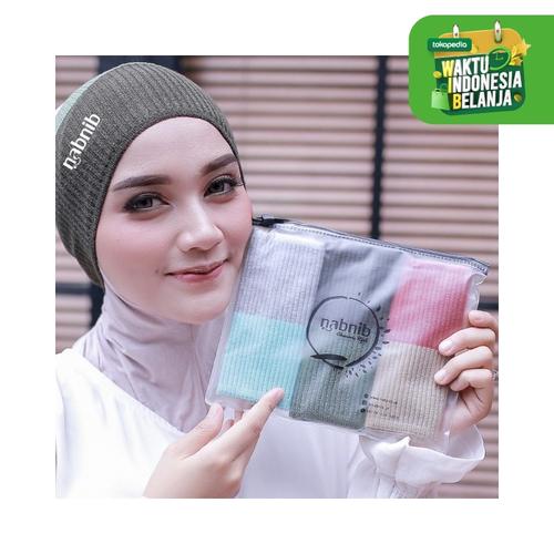 Foto Produk Ciput Rajut / Inner rajut premium / bandana rajut 2 in 1 / two tone - Greentea Army dari Nabnib
